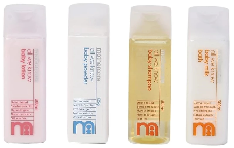 Mothercare Baby My First Gift Set(Lotion,Shampoo,Bath Milk,Powder and Hair Comb), Hamper-2.webp